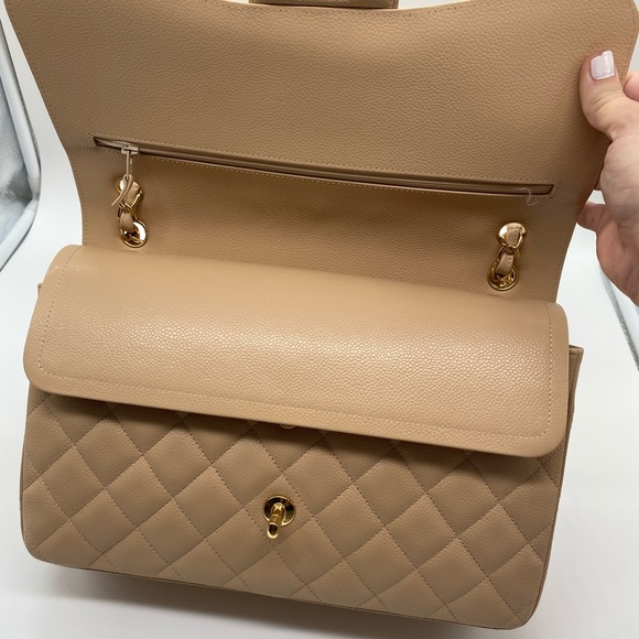 Chanel Beige Clair Double Flap Bag - Picture 8 of 12